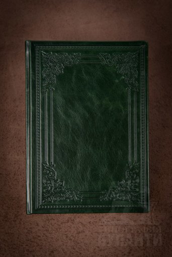 Ежедневник с авторским тиснением зеленый (в твердом переплете). Ежедневник с авторским тиснением зеленый (в твердом переплете).